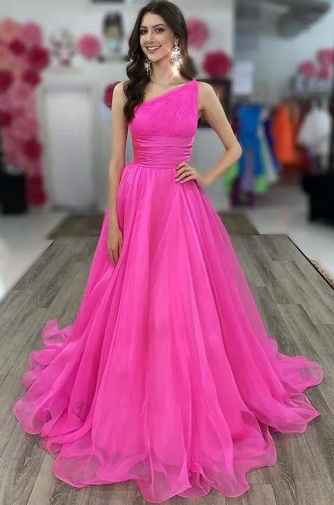 One Shoulder Long Prom Dresses,Winter Formal Dresses,DS3292