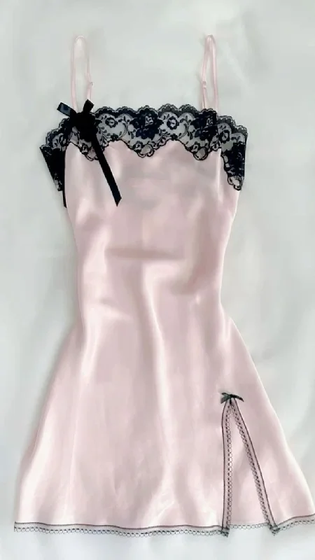 Light Pink Straps Lace Sexy Birthday Outfits Mini Party Dress, DP3511