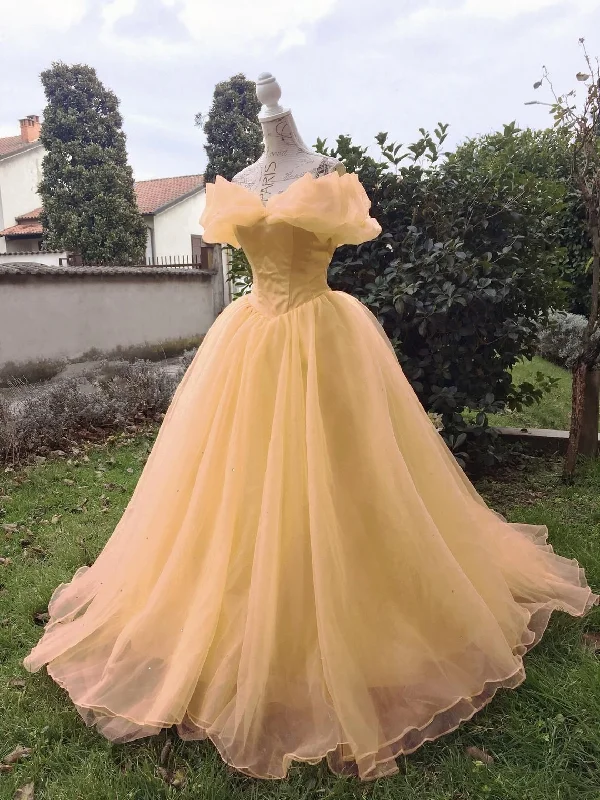 Princess Belle Gown,Beauty and the Beast Costume Ball Dress,DS4380