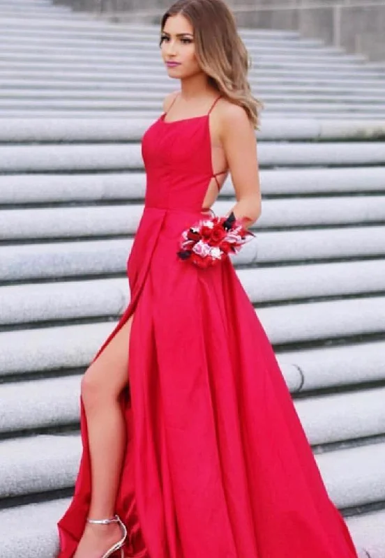 Sexy Prom Dresses with Slit, Formal Ball Dress, Evening Dress, Dance Dresses, School Party Gown,DS4271