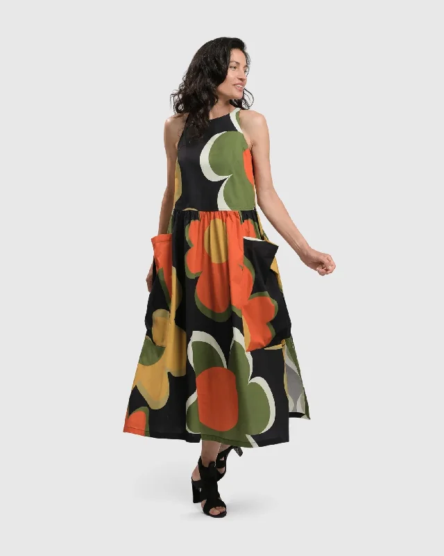 DINA SLEEVELESS MAXI DRESS, FLORAL