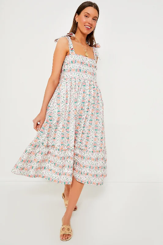 Floral Lupine Midi Dress