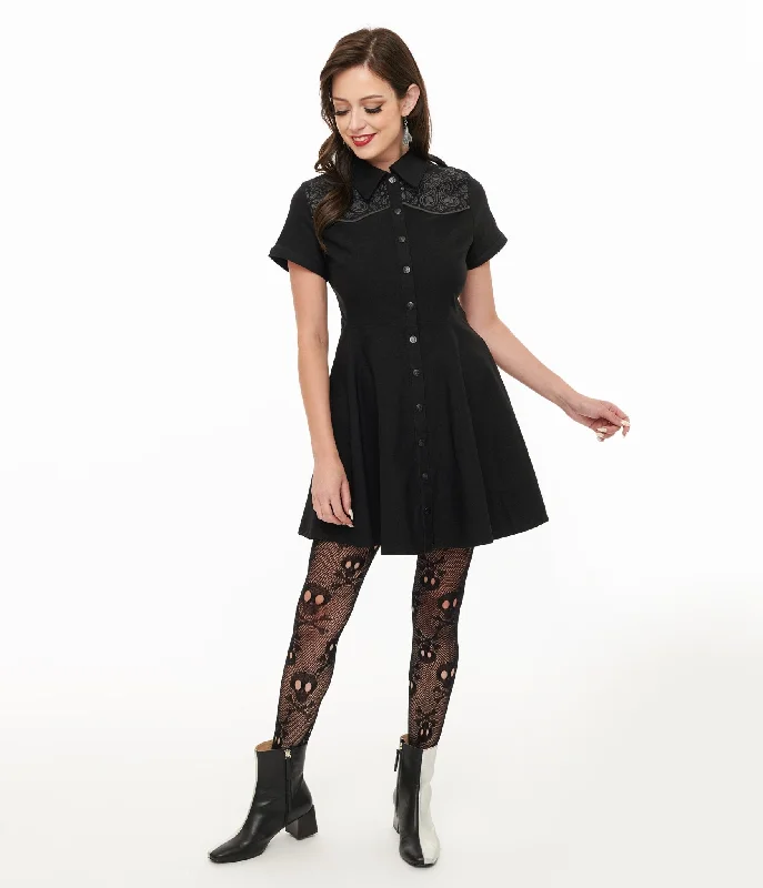 Killstar Black Nowhere's Ville Mini Dress