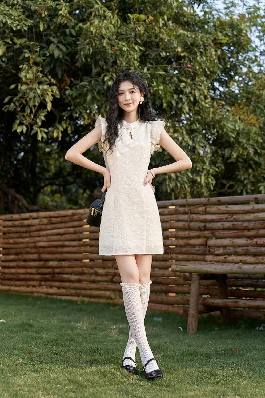 Flying Sleeve Mini Dress for Women