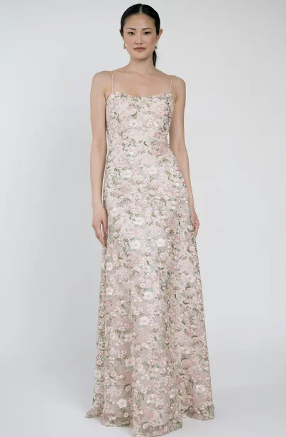 Jenny Yoo Bridesmaid Dress Drew in Ophelia Embroidered Tulle