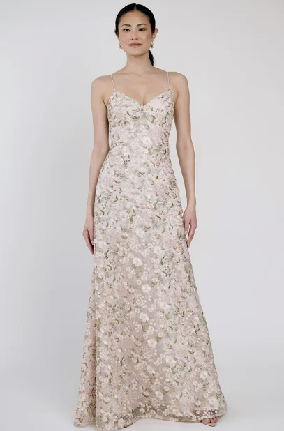 Jenny Yoo Bridesmaid Dress Julianna in Ophelia Embroidered Tulle