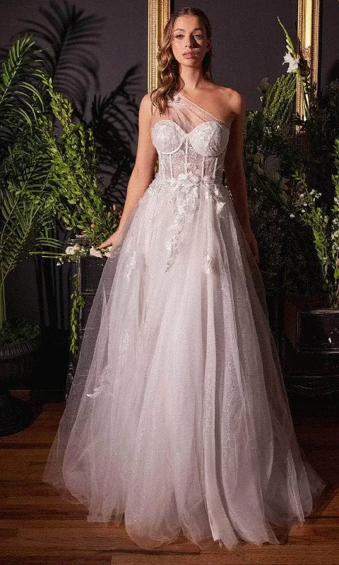 Andrea and Leo A1053W - One Shoulder Corset Bridal Gown