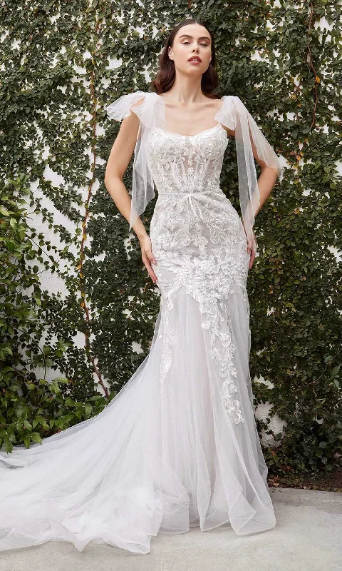 Andrea and Leo - A1086W Bow Draped Corset Bridal Gown