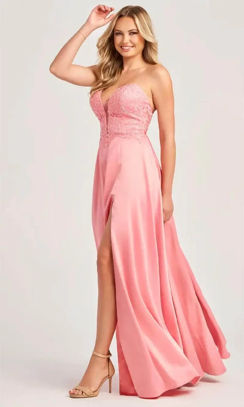 Colette By Daphne CL5142 - Lace Bodice Prom Dress