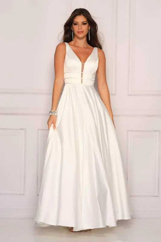 Dave & Johnny 10971 - Sleeveless A-Line Bridal Gown