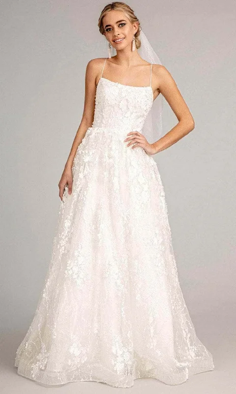 Elizabeth K GL1985 - Sleeveless Floral Wedding Dress