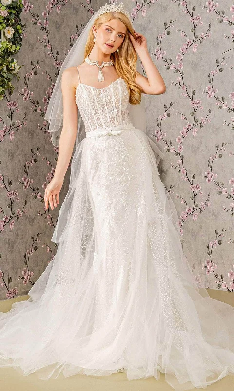 GLS by Gloria Bridal GL3425 - Ribbon Waist Sweetheart Wedding Dress