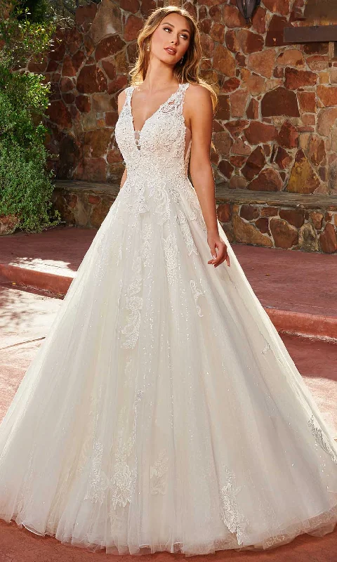 Rachel Allan M817 - Applique A-Line Bridal Gown