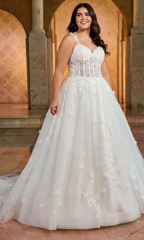 Rachel Allan RB2182 - Sweetheart Embroidered Bridal Ballgown