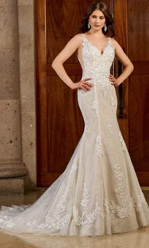 Rachel Allan RB5052 - Embroidered Sleeveless Bridal Gown