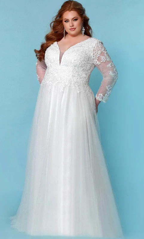 Sydney's Closet Bridal SC5271 - Long Sleeve A-line Bridal Dress