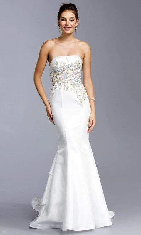 Trevi Collection Bridal - L1914 Multi Colored Embroidery Wedding  Dress