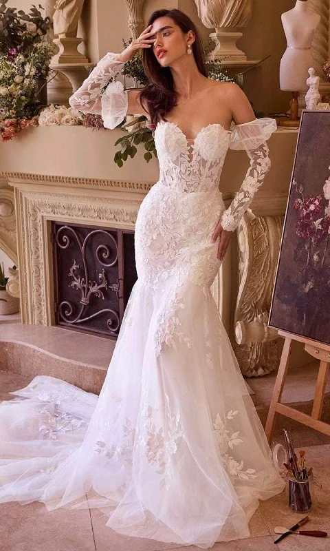 Andrea and Leo WL033 - Gauntlet Sleeve Mermaid Bridal Gown