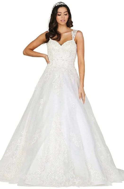 Dancing Queen - 117 Embroidered Sweetheart A-Line Wedding Dress