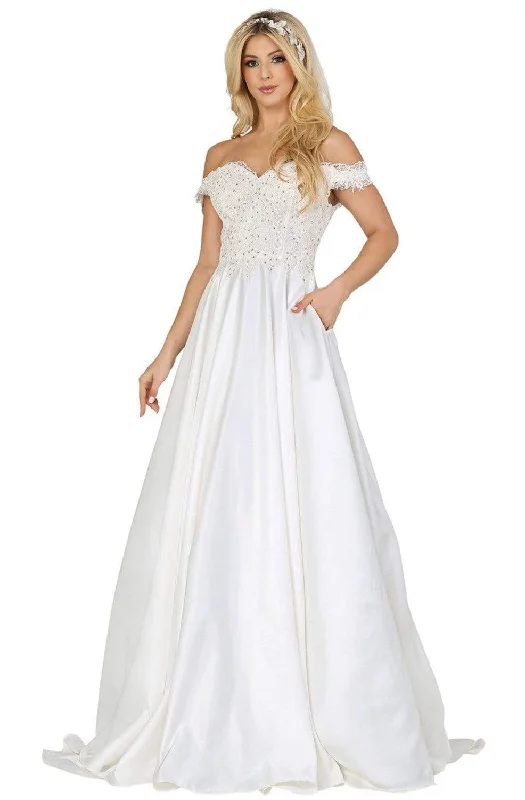 Dancing Queen - 138 Off-Shoulder A-Line Wedding Dress