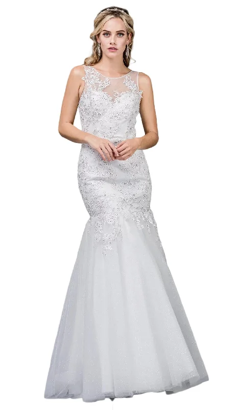 Dancing Queen Bridal - 76 Beaded Lace Trumpet Gown