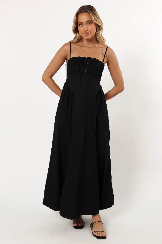 Alena Midi Dress - Black