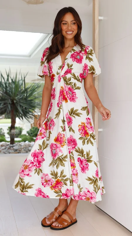 Blaire Midi Dress - Bonita Floral