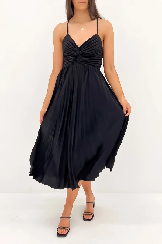 Clydie Midi Dress Black