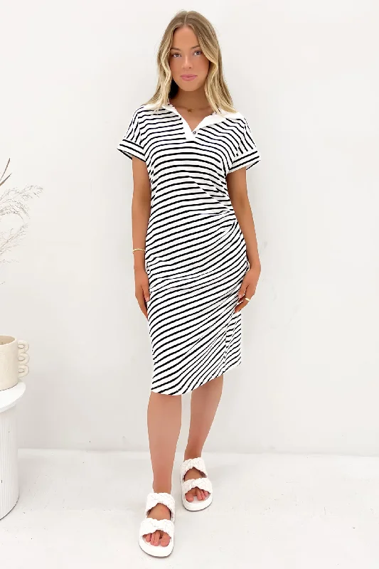 Evander Midi Dress Stripe