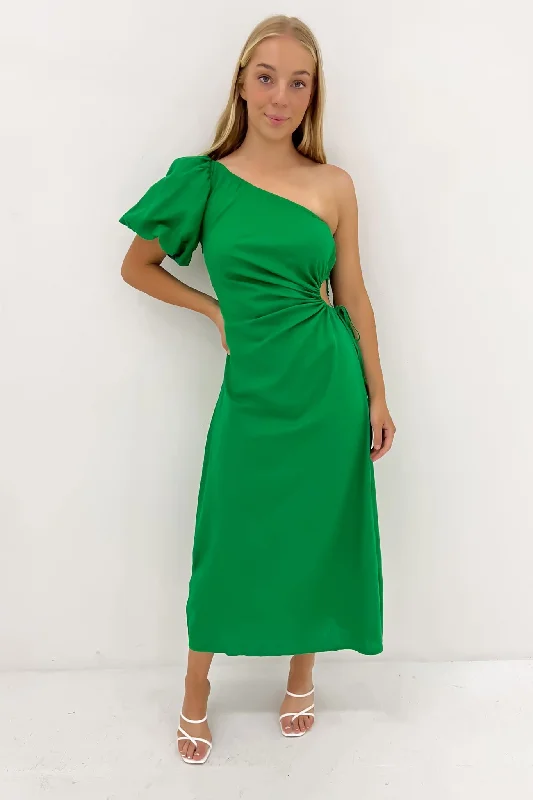 Fox Midi Dress Green