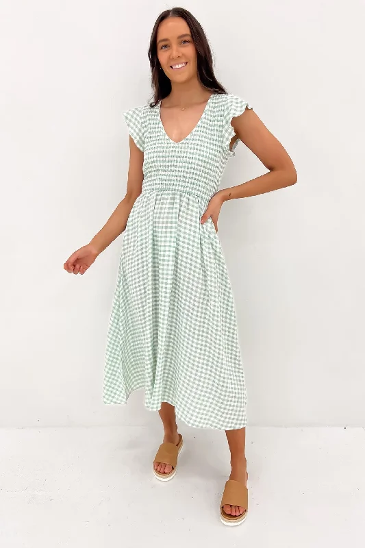 Tarli Midi Dress Sage